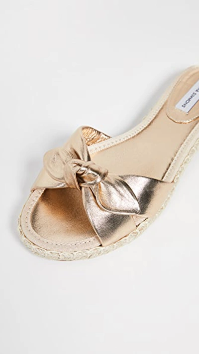 Shop Tabitha Simmons Heli Slides In Gold