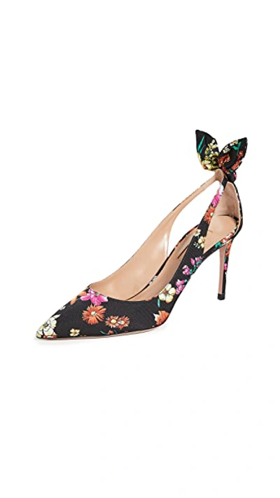 Shop Aquazzura Bow Tie Pumps 85mm In Multicolor