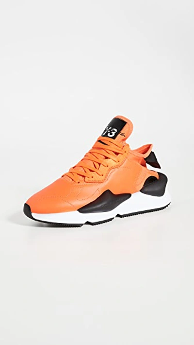 Shop Y-3 Kaiwa Sneakers In Solorange/black/ftwrwhite