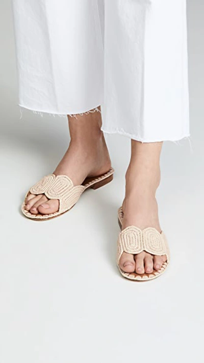 Shop Carrie Forbes Naima Slides In Natural