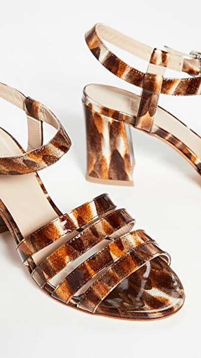 Shop Maryam Nassir Zadeh Palma High Sandals In Caramel