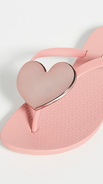 ipanema women's wave heart flip flop