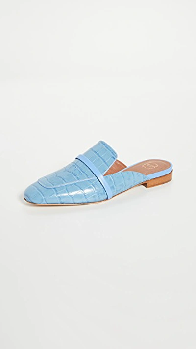 Shop Malone Souliers Jada Mules In Baby Blue/baby Blue