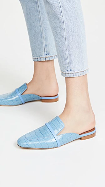 Shop Malone Souliers Jada Mules In Baby Blue/baby Blue