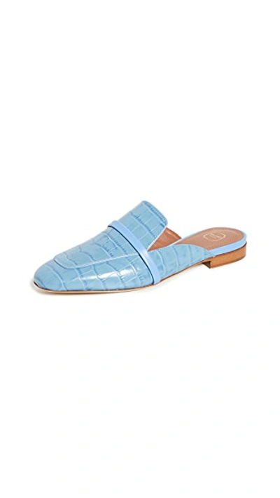 Shop Malone Souliers Jada Mules In Baby Blue/baby Blue