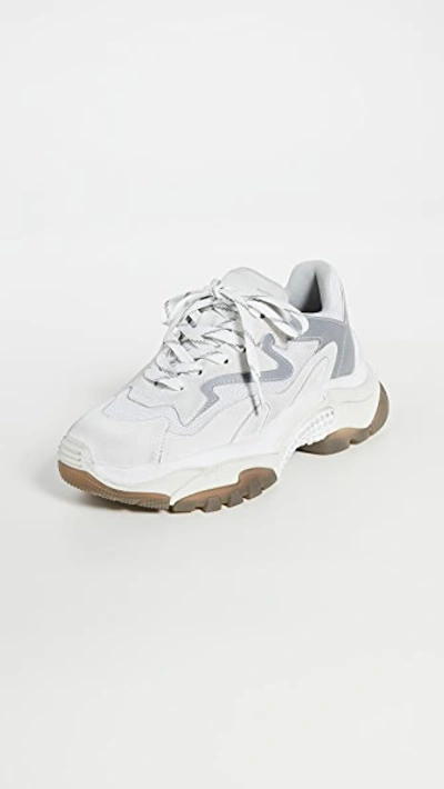 Shop Ash Addict Sneakers In White/silver