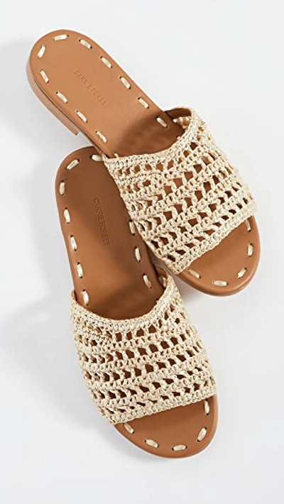 Shop Carrie Forbes Mour Slides In Dore