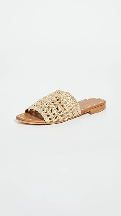 Shop Carrie Forbes Mour Slides In Dore