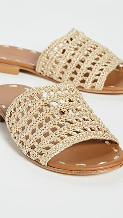 Shop Carrie Forbes Mour Slides In Dore