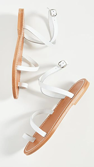 Shop Kjacques Loki Sandals In Pul Blanc