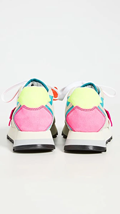 Shop Off-white Hg Runner Sneakers In White/fuchsia