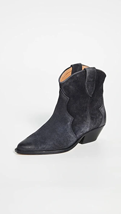 Shop Isabel Marant Dewina Boots In Faded Black