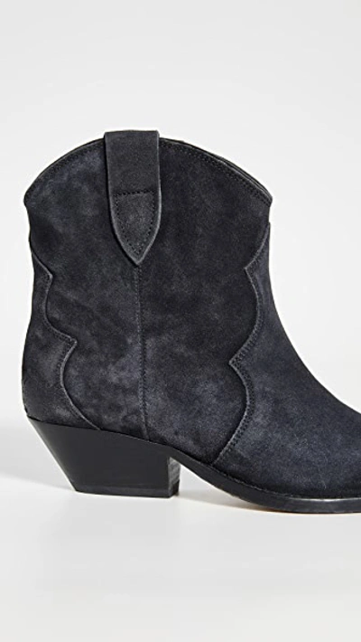 Shop Isabel Marant Dewina Boots In Faded Black