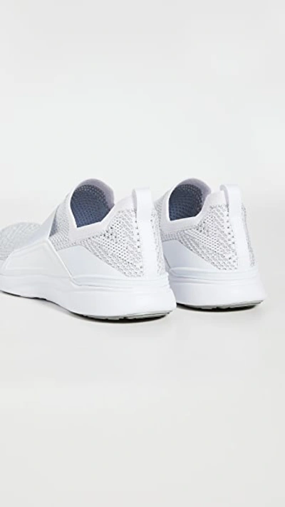 Shop Apl Athletic Propulsion Labs Techloom Bliss Sneakers In White/metallic Silver/ombre