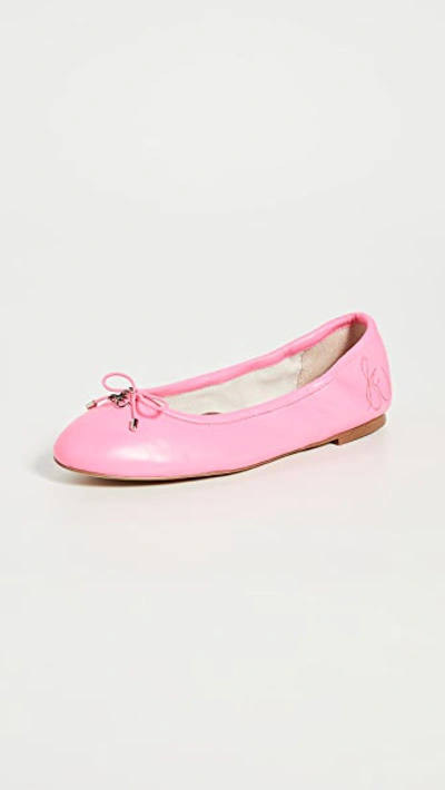 Shop Sam Edelman Felicia Flats In Pink Neon