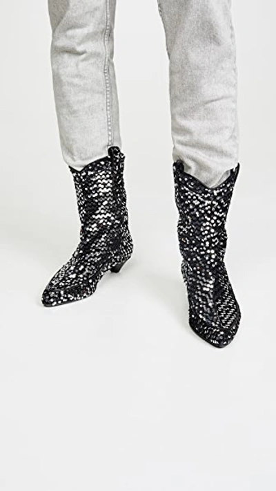 Shop Laurence Dacade Vanessa Boots In Black/silver