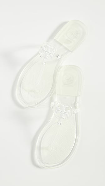 tory burch jelly sandals clear