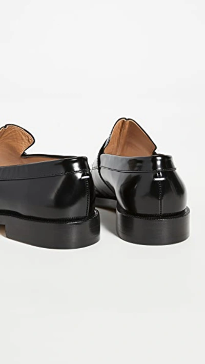 Shop Maison Margiela Tabi Loafers In Black