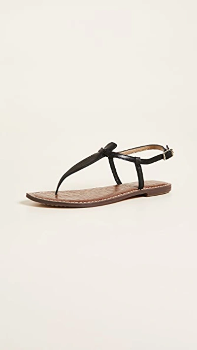 Shop Sam Edelman Gigi Flat Sandals In Black