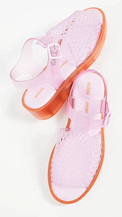 Shop Melissa X Opening Ceremony Hatch Sandals In Orange/pink