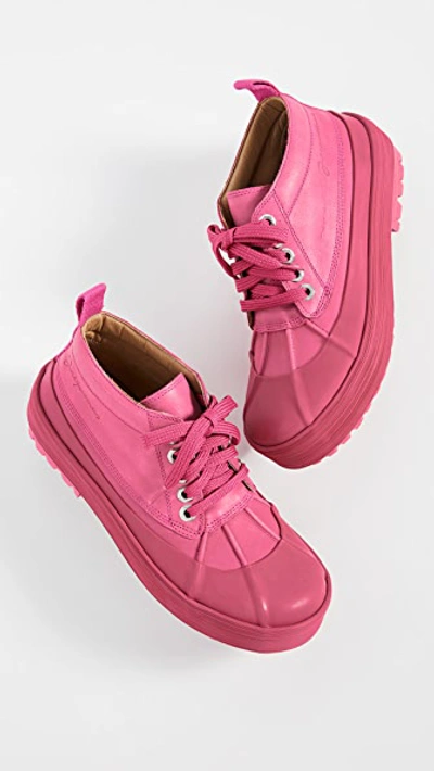 Shop Jacquemus Les Meuniers Boots In Pink/pink