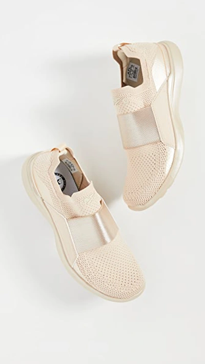 Shop Apl Athletic Propulsion Labs Techloom Bliss Sneakers In Champagne