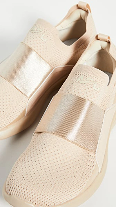 Shop Apl Athletic Propulsion Labs Techloom Bliss Sneakers In Champagne