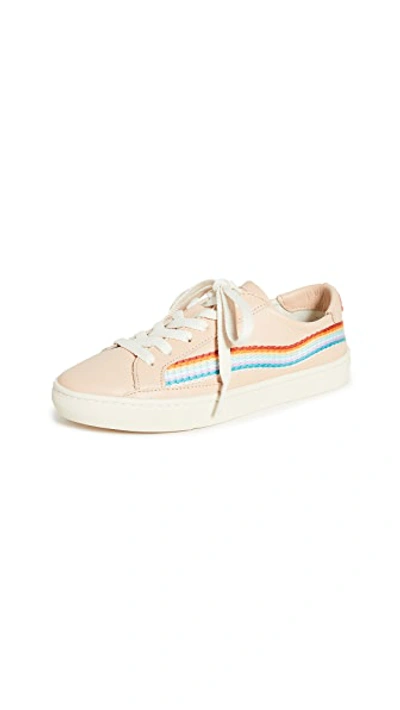 Shop Soludos Rainbow Wave Sneakers In Pink