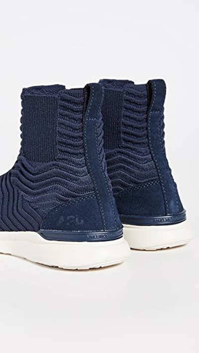 Shop Apl Athletic Propulsion Labs Techloom Chelsea Sneaker Boots In Midnight/pristine