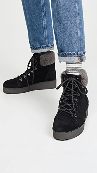 Shop Sam Edelman Franc Boots In Black Suede