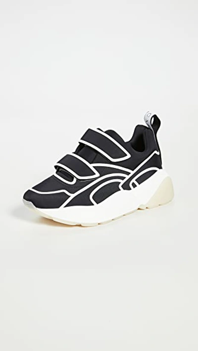 Shop Stella Mccartney Eclypse Sneakers In Black/white/grey