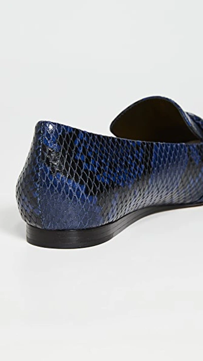 Shop Veronica Beard Grier Loafers In Indigo