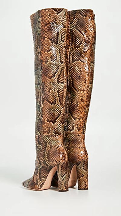 Shop Alexandre Birman Elisa 100mm Exotic Boots In Multi