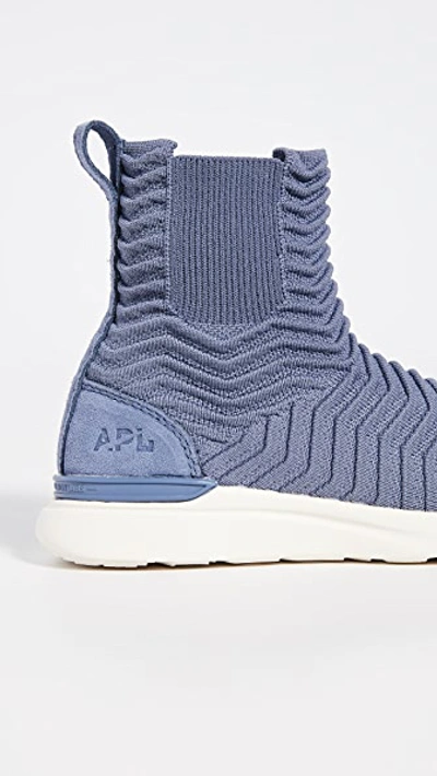 Shop Apl Athletic Propulsion Labs Techloom Chelsea Sneaker Boots In Battleship/pristine