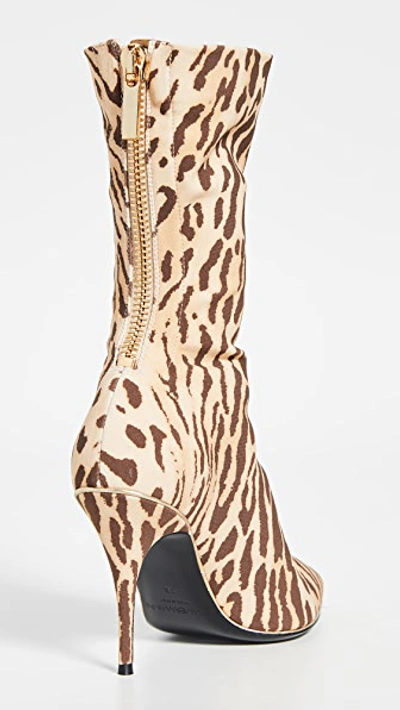 Shop Zimmermann Mid Length Zip Lycra Boots In Animal