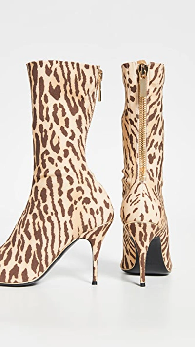 Shop Zimmermann Mid Length Zip Lycra Boots In Animal