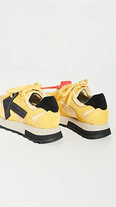Shop Off-white Hg Runner Sneakers In Yellow/black