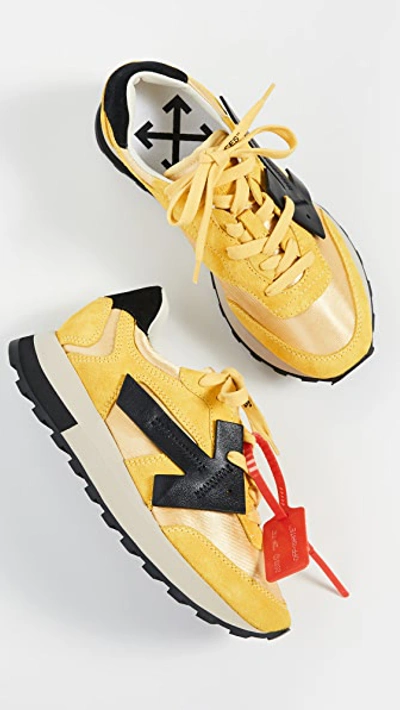 Shop Off-white Hg Runner Sneakers In Yellow/black
