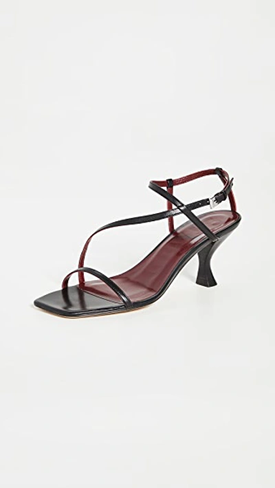 Shop Staud Gita Sandals In Black