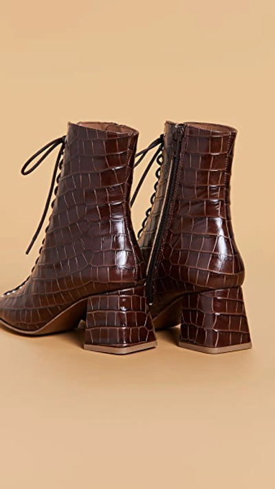 Shop By Far Becca Boots In Nutella
