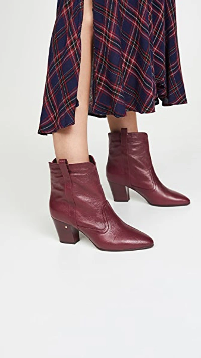 Shop Laurence Dacade Sheryll Booties In Wine