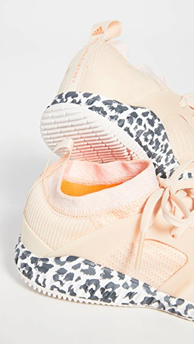 Shop Adidas By Stella Mccartney Crazytrain Pro S. Sneakers In Soft Apricot