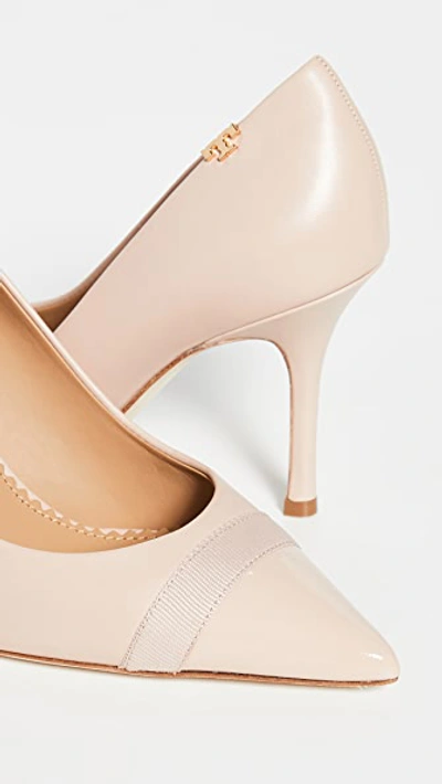 Shop Tory Burch Penelope Cap Toe Pumps 85mm In Goan Sand