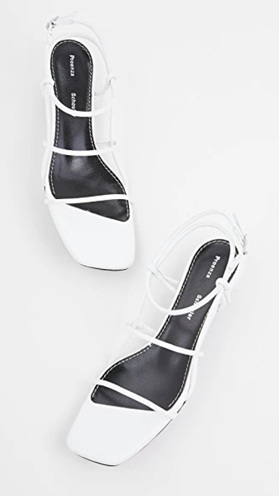 Shop Proenza Schouler Strappy Low Sandals In White