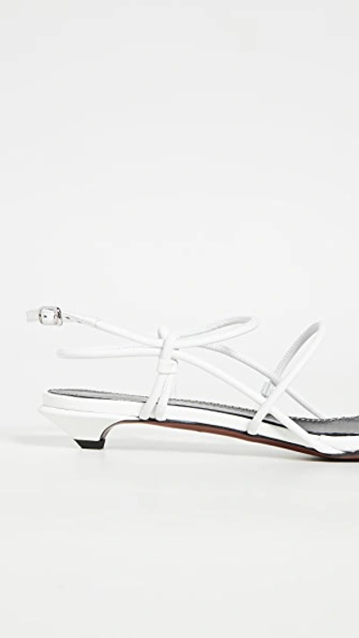 Shop Proenza Schouler Strappy Low Sandals In White