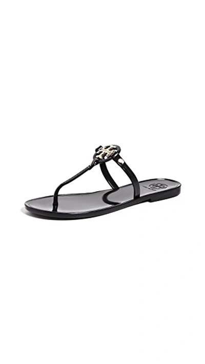 Shop Tory Burch Mini Miller Thong Flip Flops Perfect Black