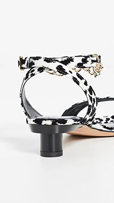 Shop Tibi Nathan Sandals In Black/white Multi