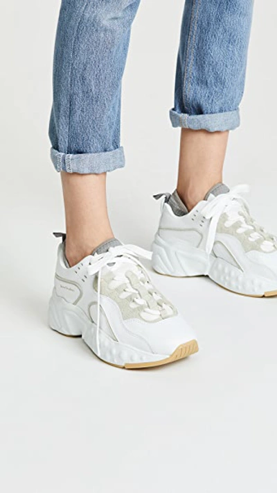 Shop Acne Studios Manhattan Trainers In White/white