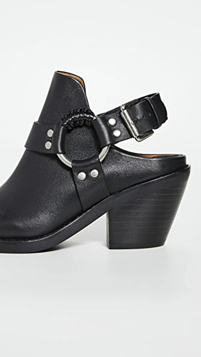 Shop See By Chloé Eddie Backless Booties In Nero