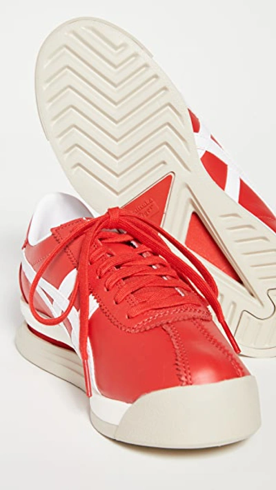Shop Onitsuka Tiger Tiger Corsair Ex Sneakers In Classic Red/white